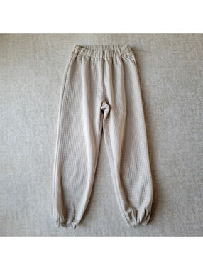 Altar'd State Waffle Jegging Womens XS Beige Mid Rise Loungewear Neutral Minimal